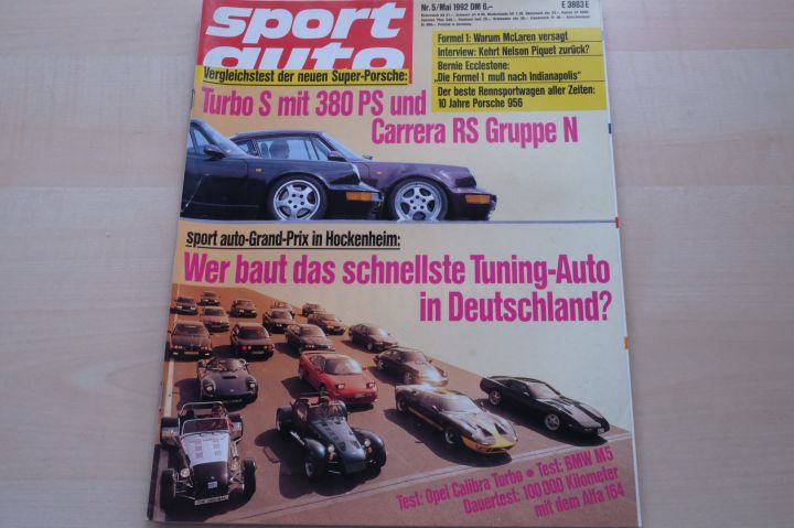 Deckblatt Sport Auto (05/1992)